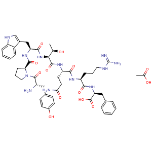 Chemical structure of Hemorphin-7 acetate , AChemBlock Y230005