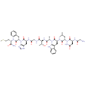 Chemical structure of Neuromedin B , CAS 87096-84-2, AChemBlock Y230016