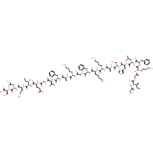 Chemical structure of Magainin 2 , CAS 108433-95-0, AChemBlock Y230017