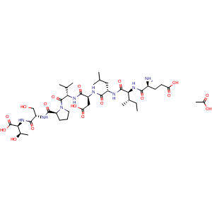Chemical structure of Fibronectin CS1 Peptide acetate , AChemBlock Y230034