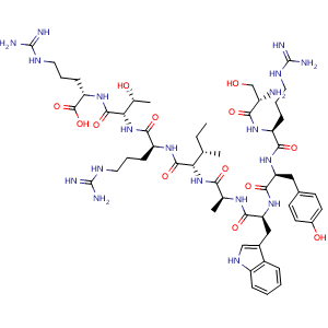 Chemical structure of CEF8, Influenza Virus NP (383-391) , CAS 142479-13-8, AChemBlock Y230035
