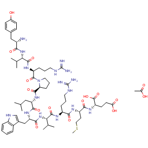 Chemical structure of BDC2.5 mimotope 1040-31 acetate , AChemBlock Y230037