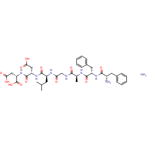 Chemical structure of FFAGLDD amine salt , AChemBlock Y230039