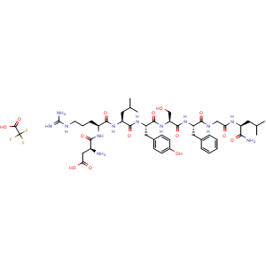 Chemical structure of Allatostatin IV TFA , AChemBlock Y230050