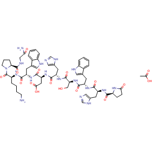 Chemical structure of LGnRH-III, lamprey acetate , AChemBlock Y230066