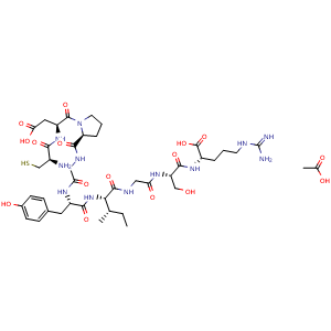 Chemical structure of Laminin (925-933) acetate , AChemBlock Y230067