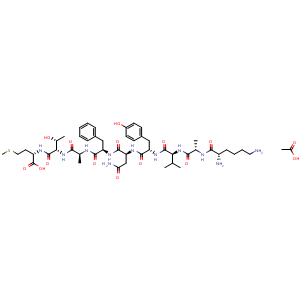 Chemical structure of LCMV gp33-41 acetate , AChemBlock Y230076
