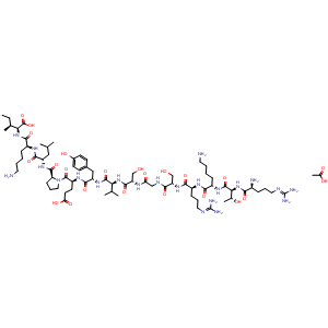 Chemical structure of Malantide acetate , AChemBlock Y230087