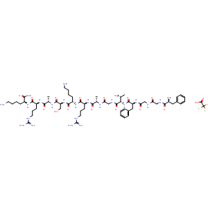 Chemical structure of Nociceptin (1-13) amide TFA , AChemBlock Y230091