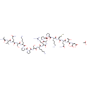 Chemical structure of Systemin acetate , AChemBlock Y230104