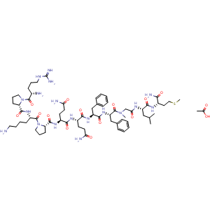 Chemical structure of [Sar9] Substance P acetate , AChemBlock Y230109