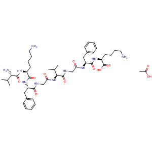 Chemical structure of CALP3 acetate , AChemBlock Y230135