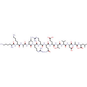 Chemical structure of Autocamtide-2-related inhibitory peptide, myristoylated acetate , AChemBlock Y230141