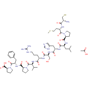 Chemical structure of ELA-11 (human) acetate , AChemBlock Y230142