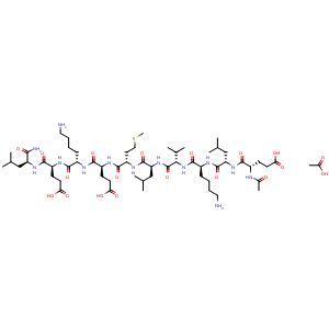Chemical structure of RAGE antagonist peptide acetate , AChemBlock Y230151