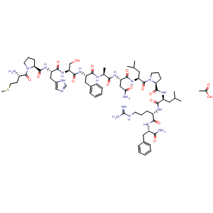 Chemical structure of RFRP-1 (human) acetate , AChemBlock Y230153