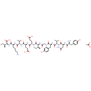 Chemical structure of pep2-EVKI acetate , AChemBlock Y230158