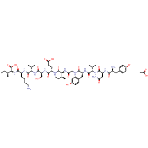 Chemical structure of pep2-SVKI acetate , AChemBlock Y230159