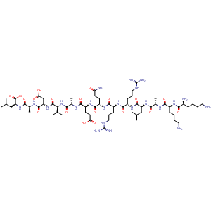 Chemical structure of Autocamtide-2-related inhibitory peptide , CAS 167114-91-2, AChemBlock Y230189