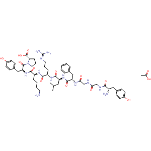 Chemical structure of beta-Neoendorphin acetate , AChemBlock Y230194