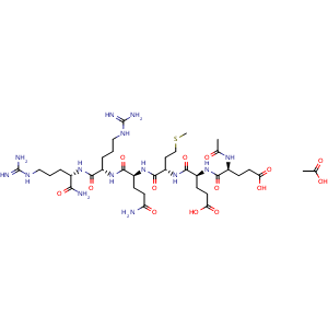 Chemical structure of FOXO4-DRI acetate , AChemBlock Y230209