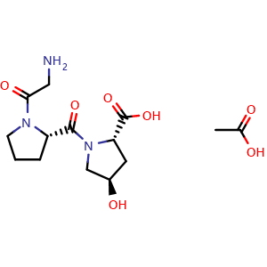 Chemical structure of Tripeptide-29 Acetate , AChemBlock Y230217