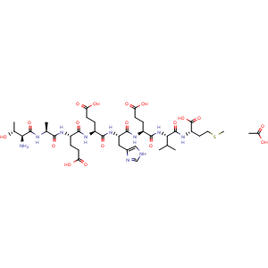 Chemical structure of Octapeptide-2 Acetate , AChemBlock Y230218
