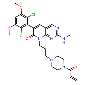 Chemical structure of PRN1371 , CAS 1802929-43-6, AChemBlock Y230228