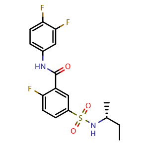 Chemical structure of AB-423 , CAS 1572510-80-5, AChemBlock Y230229