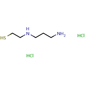 Chemical structure of Amifostine thiol dihydrochloride , CAS 14653-77-1, AChemBlock Y230259