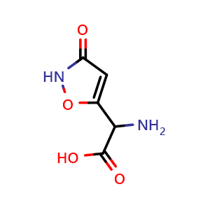 Chemical structure of Ibotenic acid , CAS 2552-55-8, AChemBlock Y230281