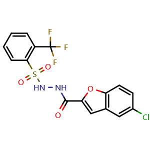 Chemical structure of BCATc Inhibitor 2 , CAS 406191-34-2, AChemBlock Y230347