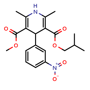Chemical structure of m-Nisoldipine , CAS 113578-26-0, AChemBlock Y230352