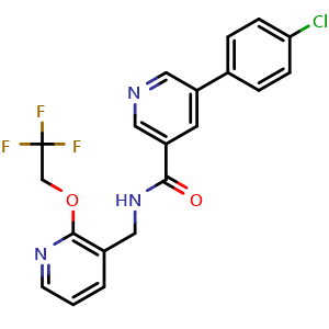 Chemical structure of Nav1.8-IN-1 , CAS 1026822-49-0, AChemBlock Y230354