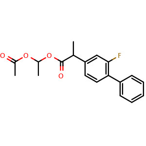 Chemical structure of Flurbiprofen Axetil , CAS 91503-79-6, AChemBlock Y230384