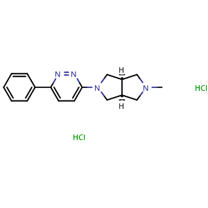 Chemical structure of A-582941 dihydrochloride , CAS 848591-90-2, AChemBlock Y230387