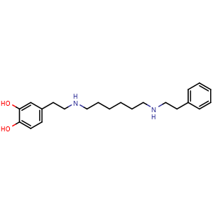 Chemical structure of Dopexamine , CAS 86197-47-9, AChemBlock Y230389