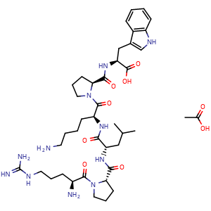 Chemical structure of Novokinin acetate , CAS 2803405-27-6, AChemBlock Y230435