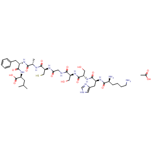 Chemical structure of Shepherdin 79-87 acetate , CAS 2803369-91-5, AChemBlock Y230437