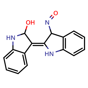 Chemical structure of Indirubin-3 , CAS 667463-82-3, AChemBlock Y230473