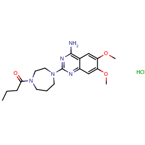 Chemical structure of Bunazosin hydrochloride , CAS 52712-76-2, AChemBlock Y230478