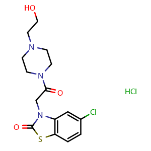 Chemical structure of Tiaramide hydrochloride , CAS 35941-71-0, AChemBlock Y230488