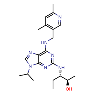 Chemical structure of Fadraciclib , CAS 1070790-89-4, AChemBlock Y230497