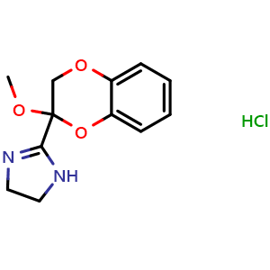 Chemical structure of 2-Methoxyidazoxan hydrochloride , CAS 109544-45-8, AChemBlock Y230523