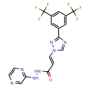 Chemical structure of (E)-KPT330 , CAS 1421923-86-5, AChemBlock Y230535