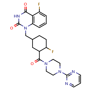 Chemical structure of Senaparib , CAS 1401682-78-7, AChemBlock Y230545