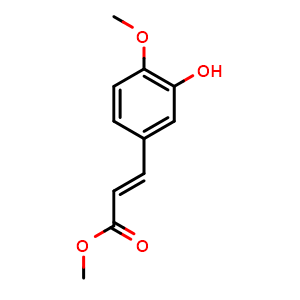 Chemical structure of Methyl Isoferulate , CAS 16980-82-8, AChemBlock Y230550