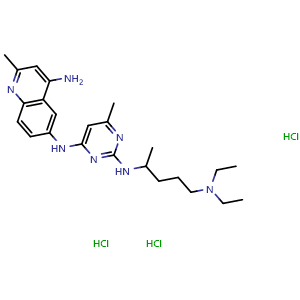 Chemical structure of NSC 23766 trihydrochloride , CAS 1177865-17-6, AChemBlock Y230562