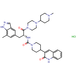Chemical structure of Vazegepant hydrochloride , CAS 1414976-20-7, AChemBlock Y230564