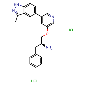 Chemical structure of A-674563 2 hydrochloride , AChemBlock Y230565